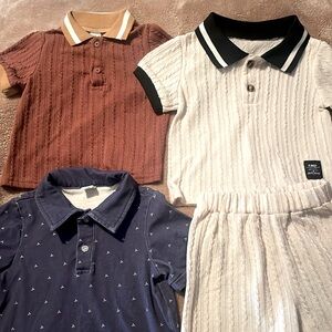 Bundle of 12-18 mo Boys SHEIN shirts. Like new and so cute💙